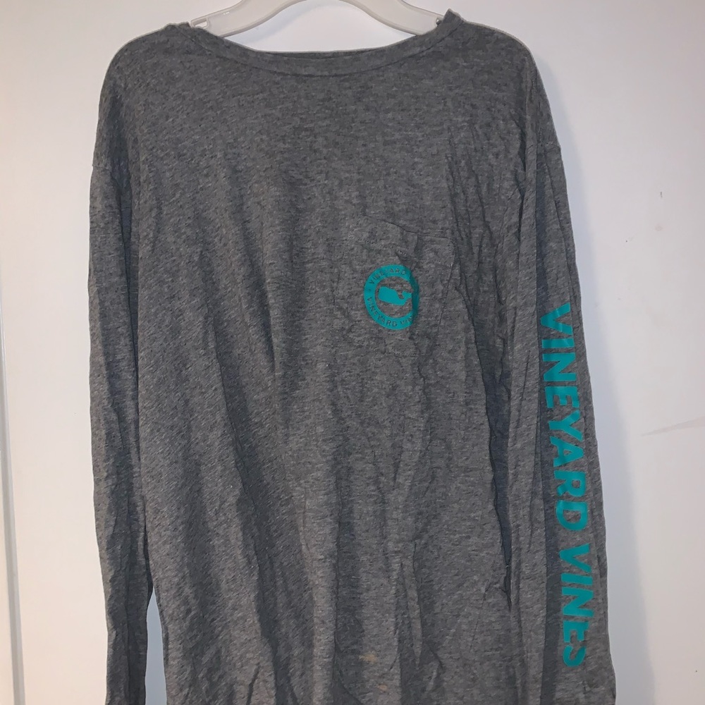Vineyard Vines Grey Whale Dot Long Sleeve Tee